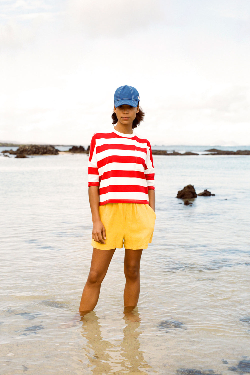 Basic Linen Shorts Canary
