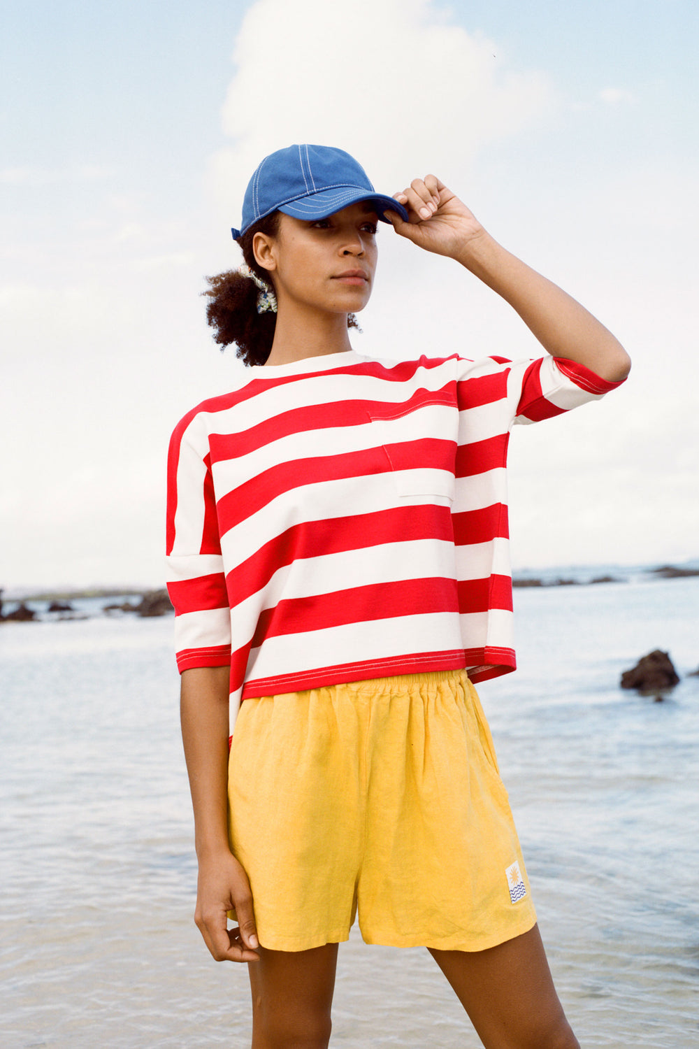 Basic Linen Shorts Canary