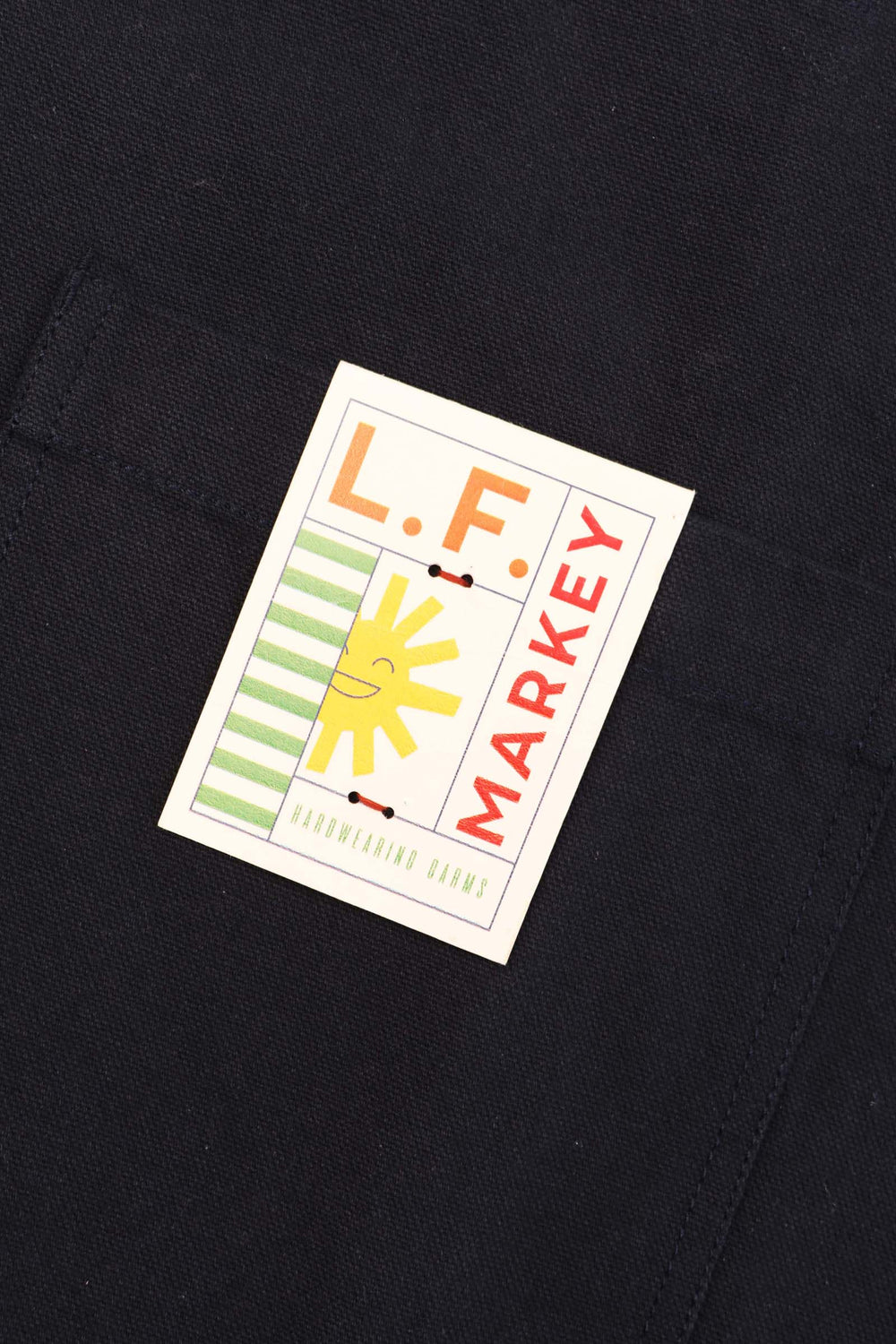 Wide Chore Coat Navy Canvas