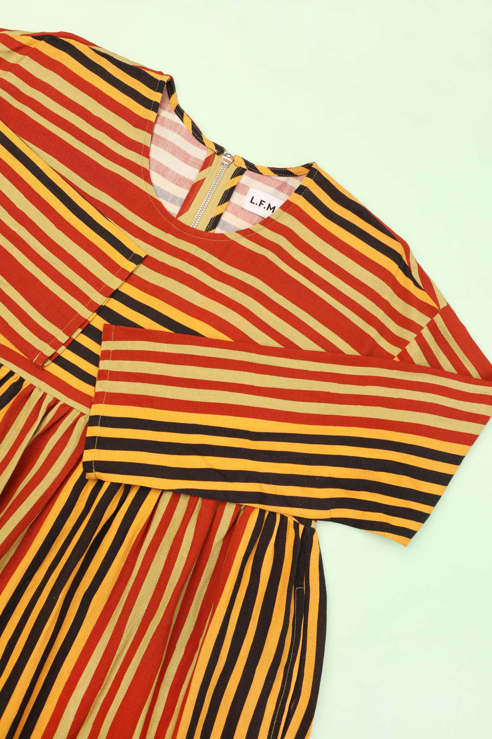 Alder Dress Painters Stripe