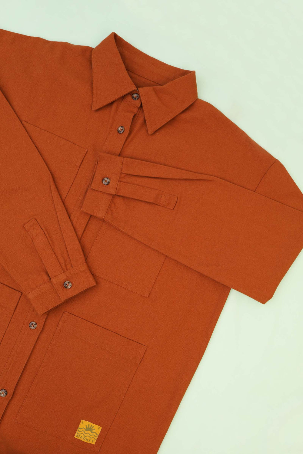 WRIGHT OVERSHIRT TERRACOTTA
