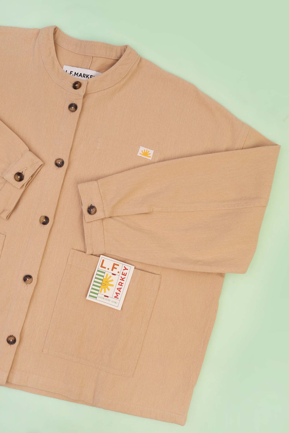 WIDE CHORE COAT BEIGE