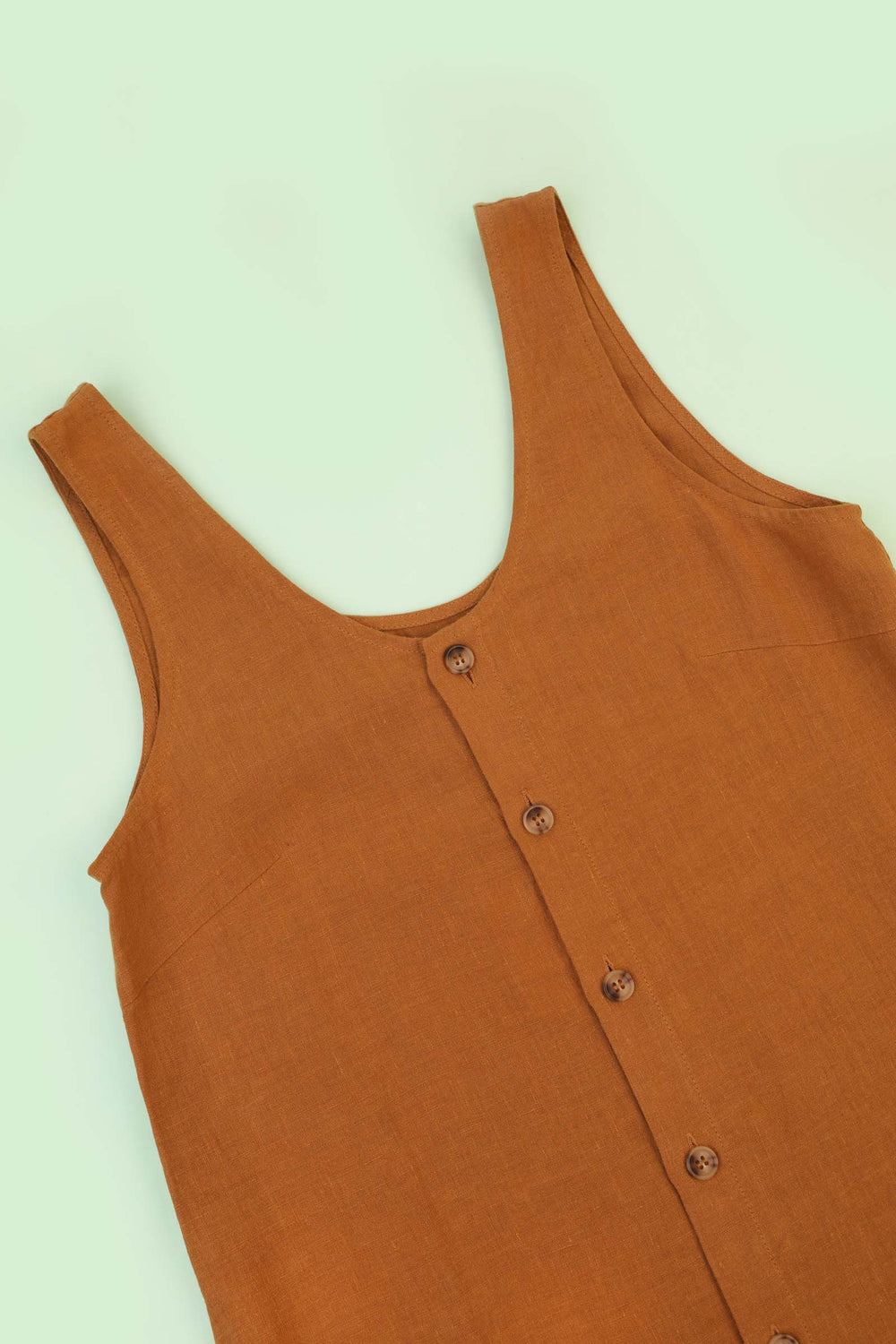 BASIC BUTTON FRONT SLIP TURMERIC