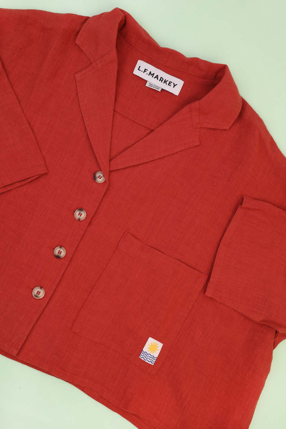 MAXIM LINEN SHIRT PAPRIKA