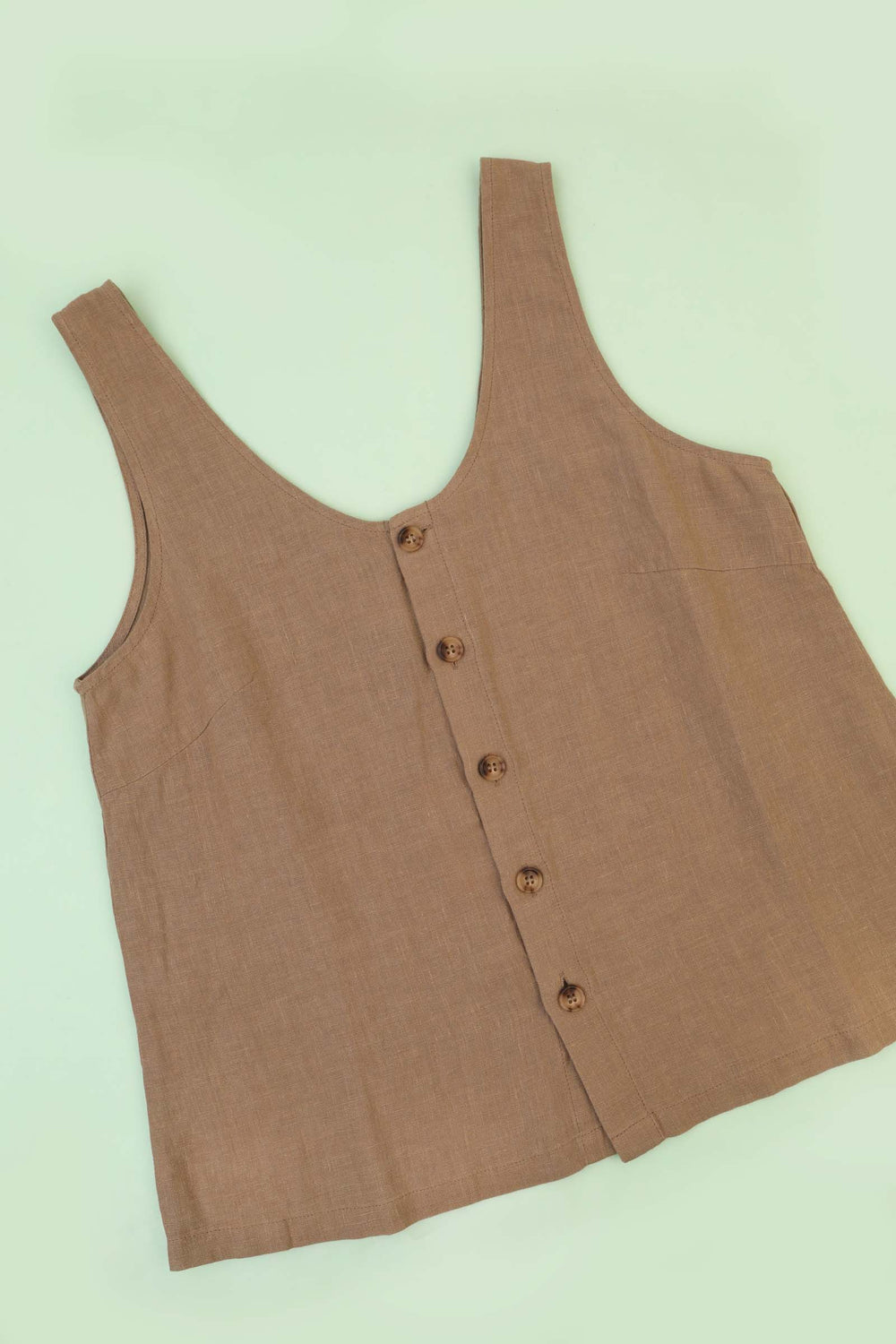 BASIC BUTTON FRONT TANK STONE