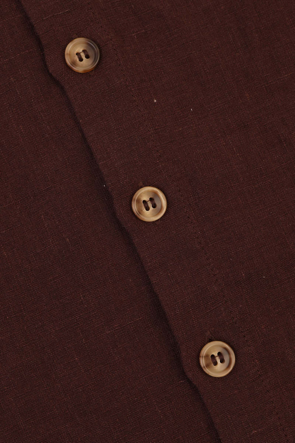 BASIC BUTTON FRONT TANK CHOCOLATE