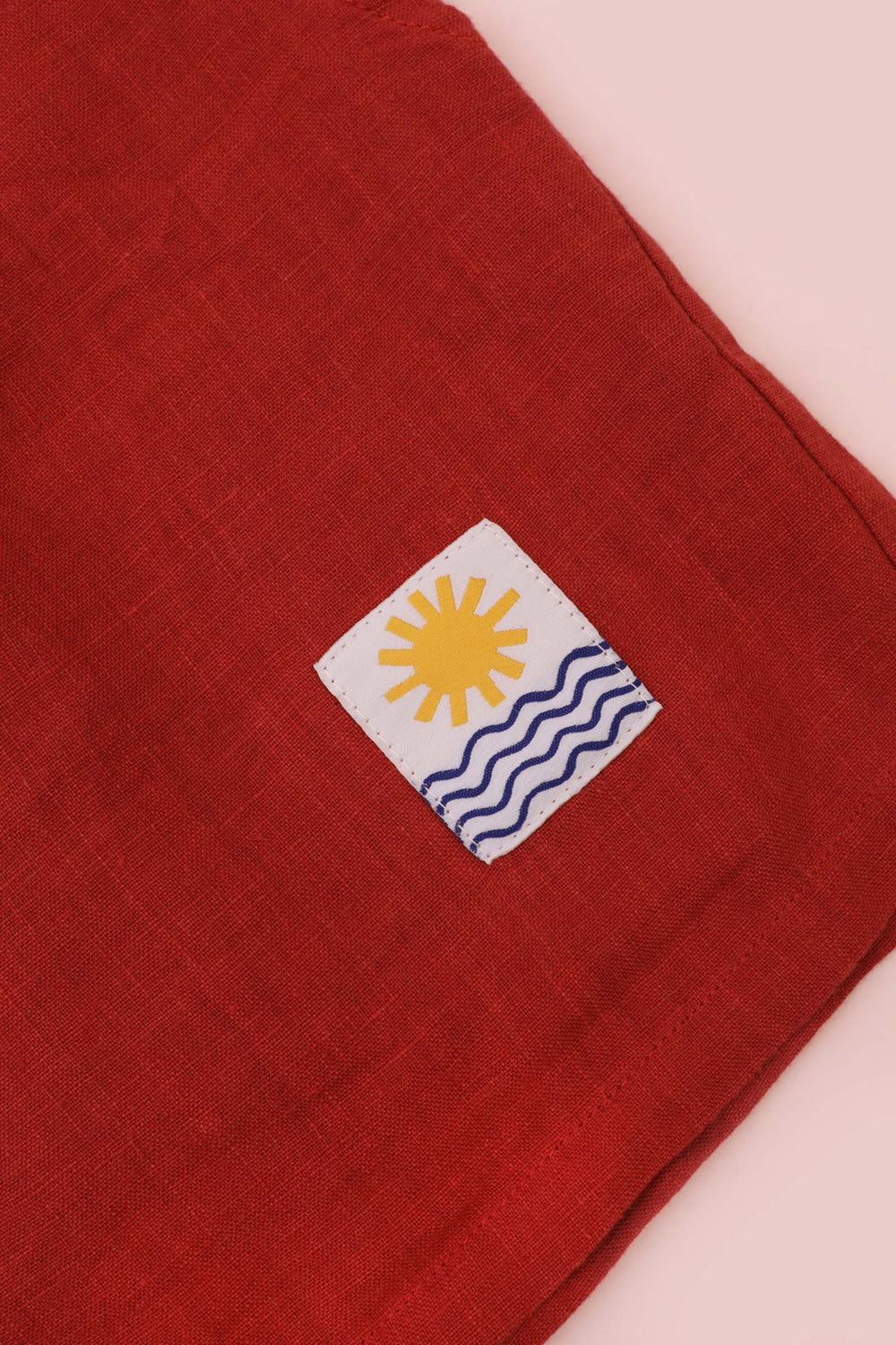 BASIC LINEN SHORTS PAPRIKA