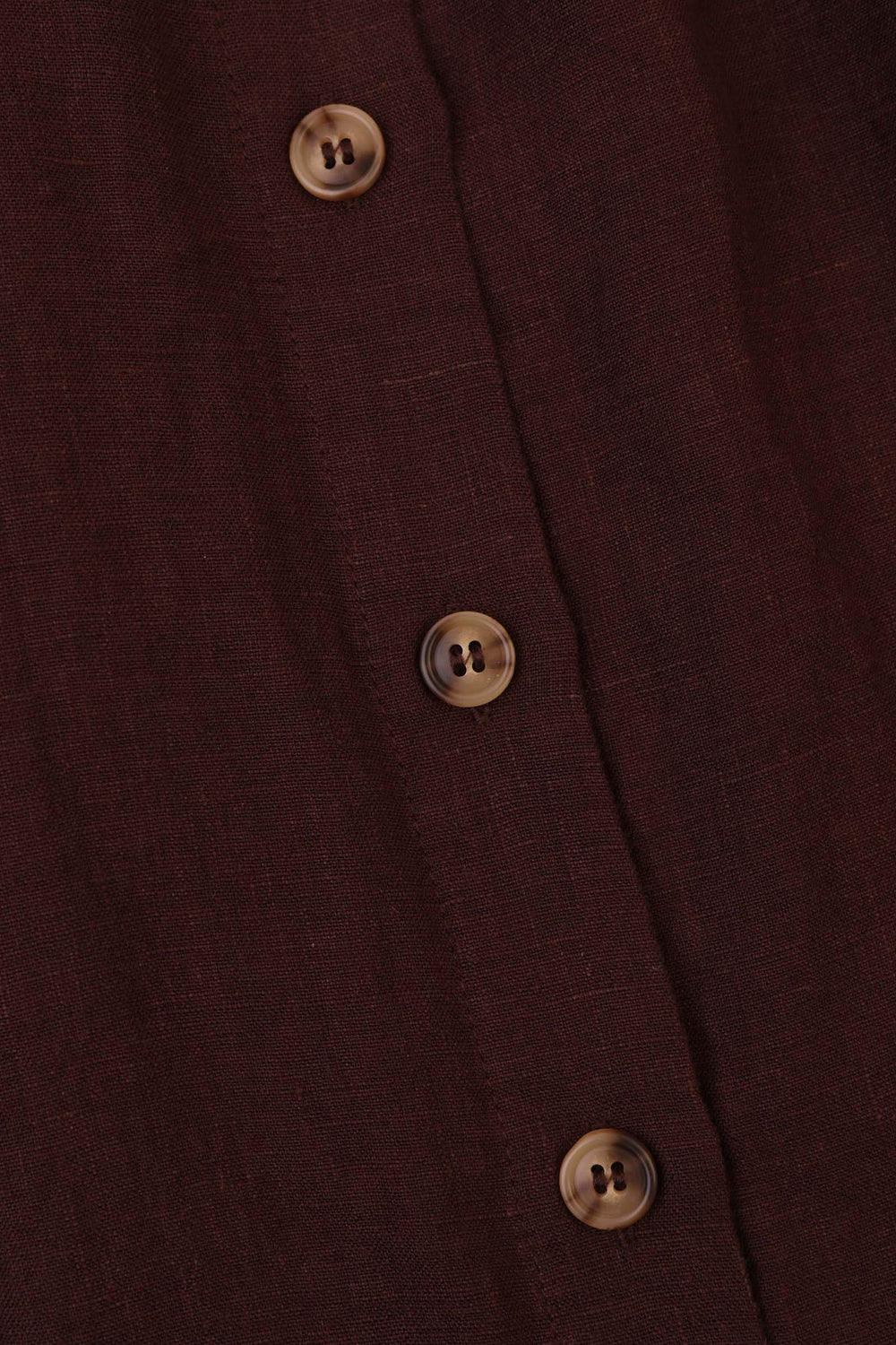 BASIC BUTTON FRONT SKIRT CHOCOLATE