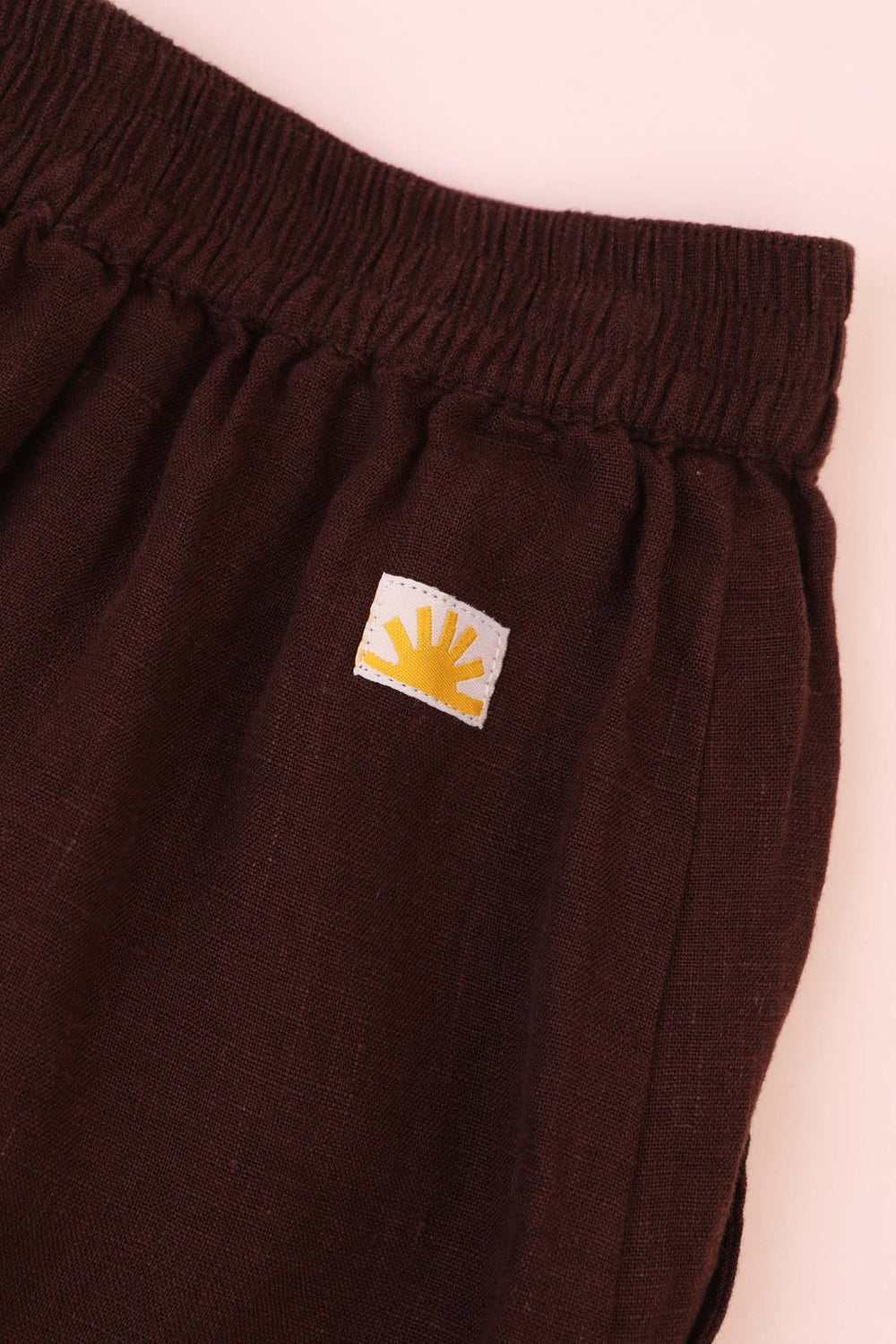 BASIC BUTTON FRONT SKIRT CHOCOLATE