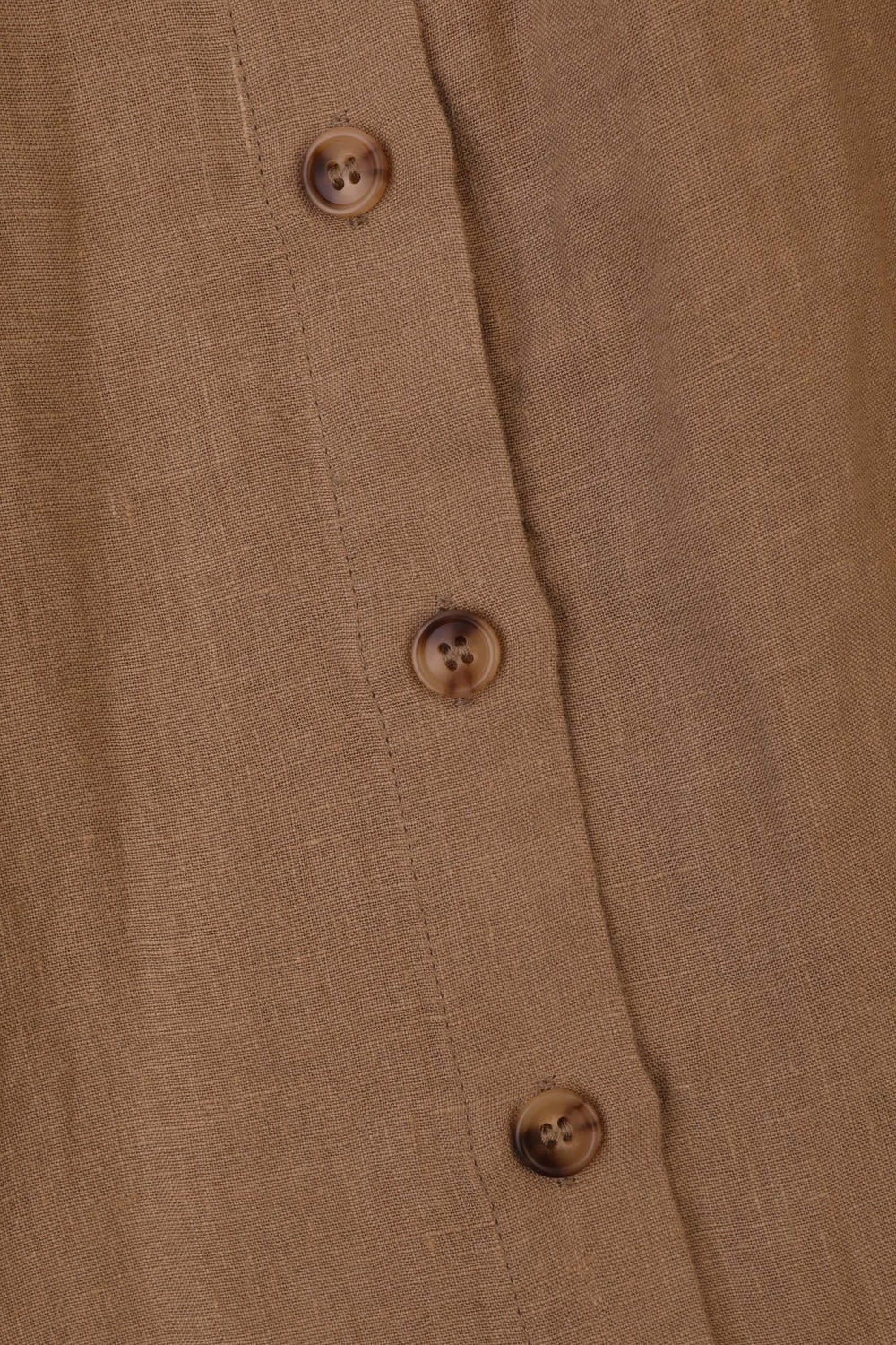 BASIC BUTTON FRONT SKIRT STONE