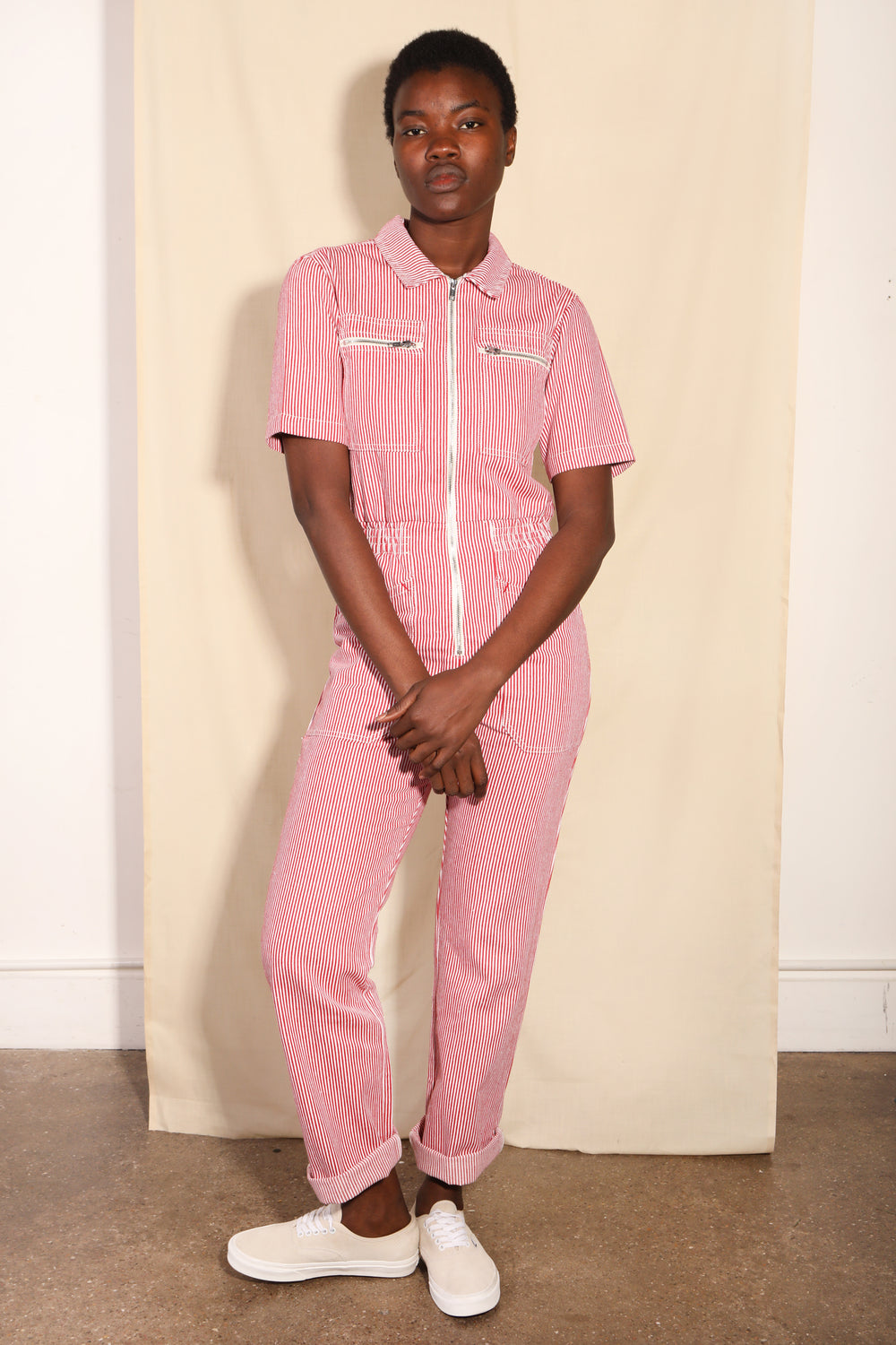 Danny Boilersuit Red Ticking