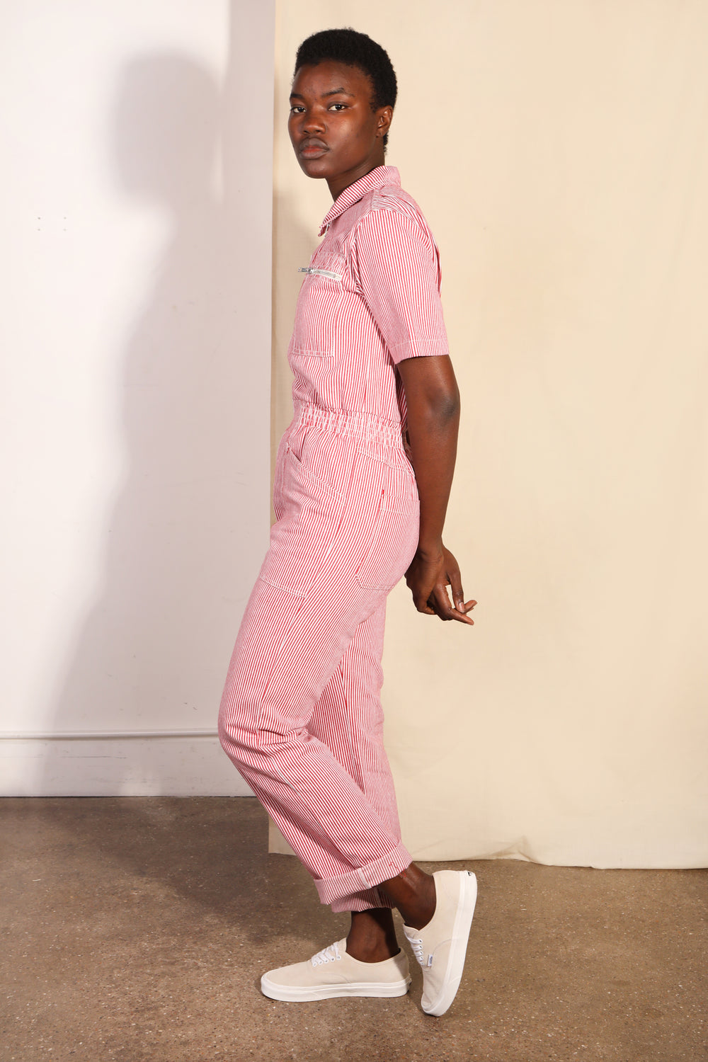 Danny Boilersuit Red Ticking