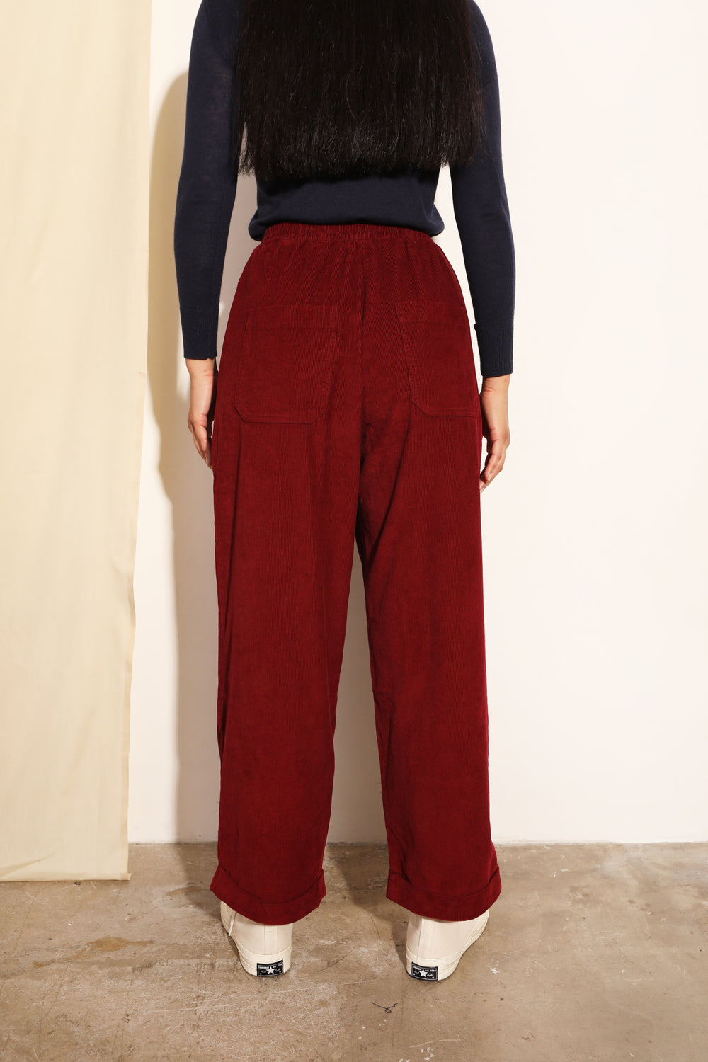 Beckett Trouser Tall Burgundy