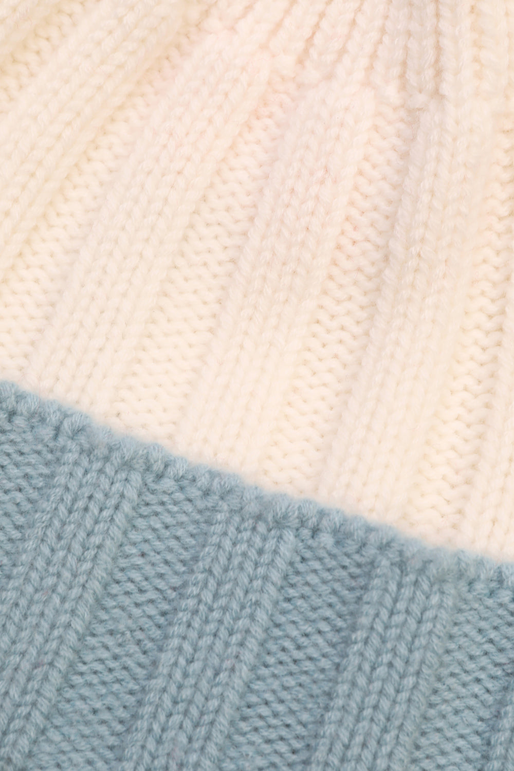 Pom Pom Beanie Aqua Multi