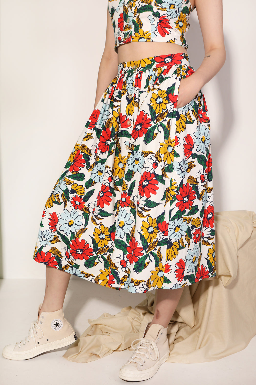 Isaac Skirt Cosmos Floral
