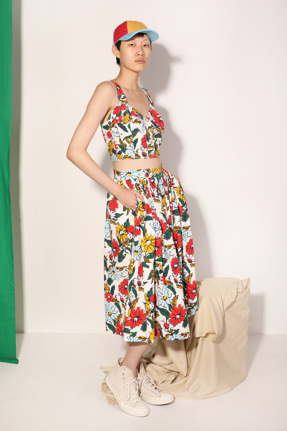 Isaac Skirt Cosmos Floral