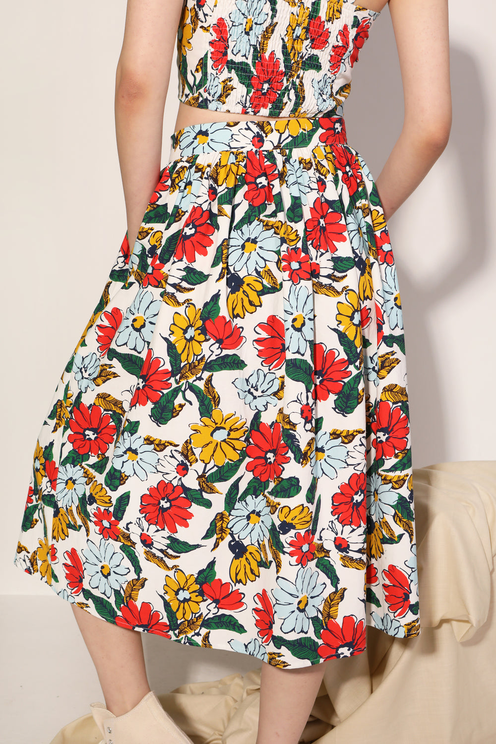 Isaac Skirt Cosmos Floral