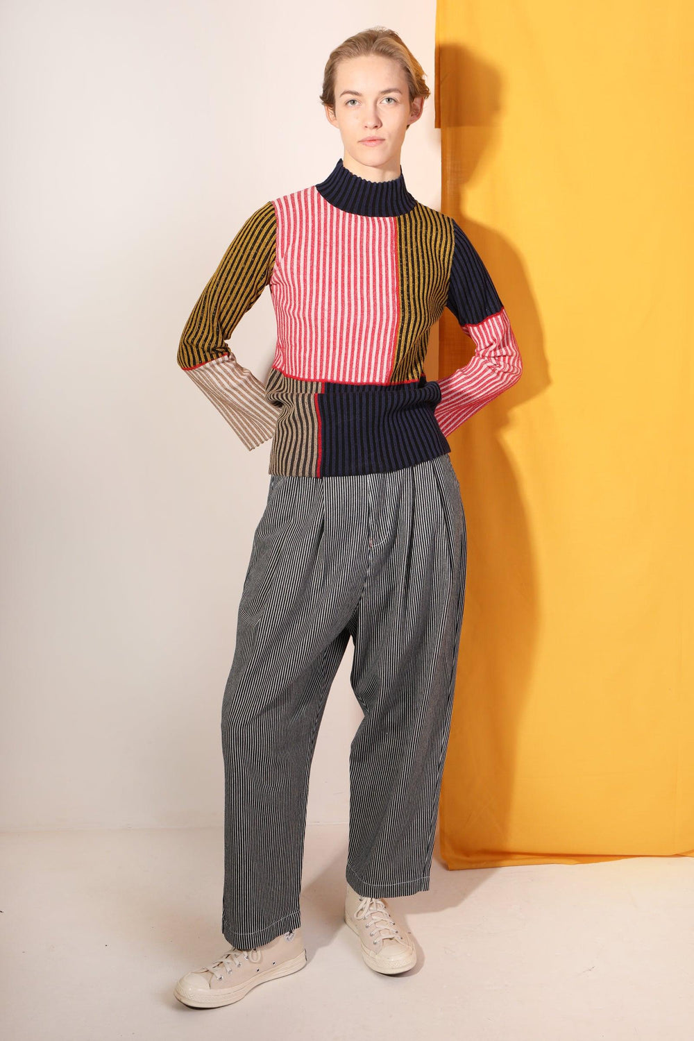 Mega Slacks Indigo Stripe