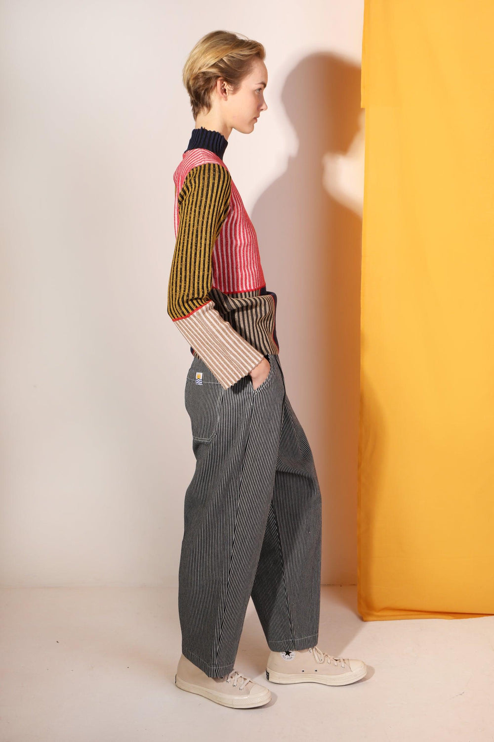 Mega Slacks Indigo Stripe