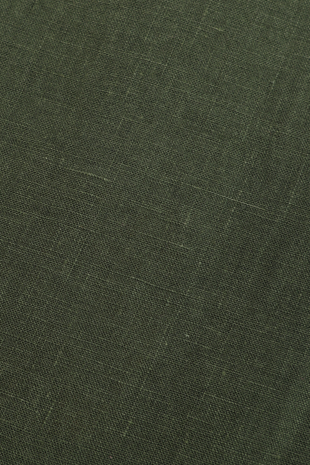 Basic Linen Shift Dress Hunter Green