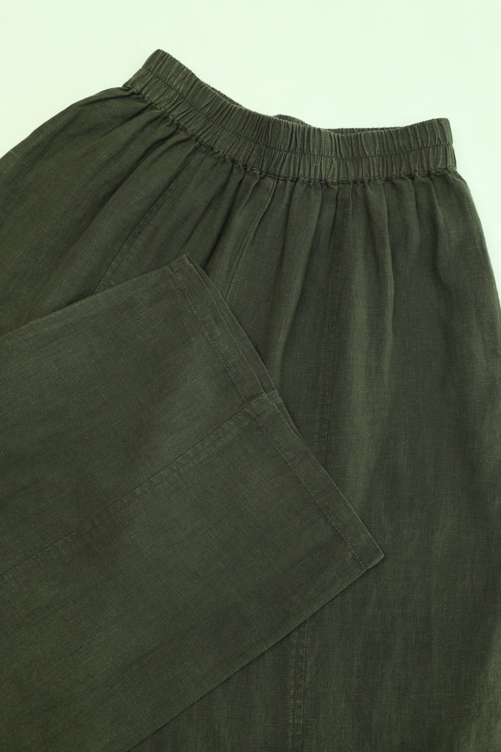 Basic Linen Trouser Hunter Green