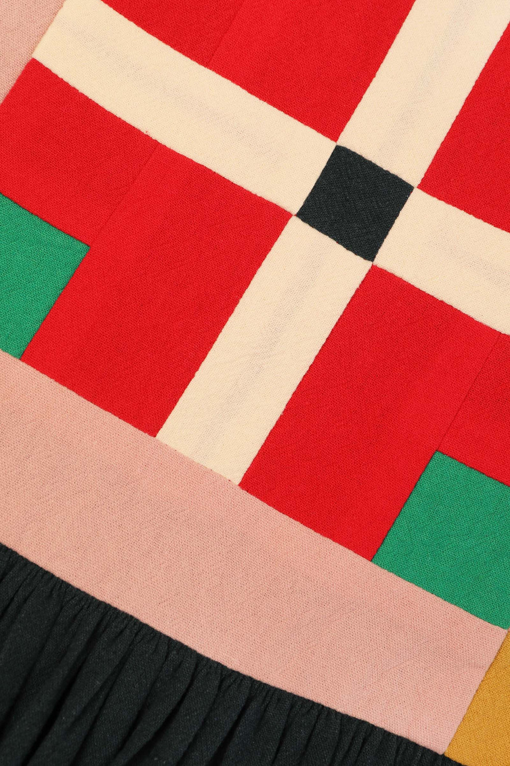 Rafe Dress Forest Patchwork