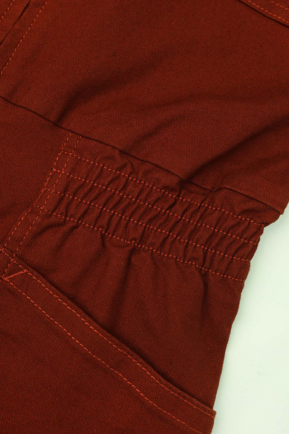 Danny Stretch Canvas Boilersuit Dark Rust