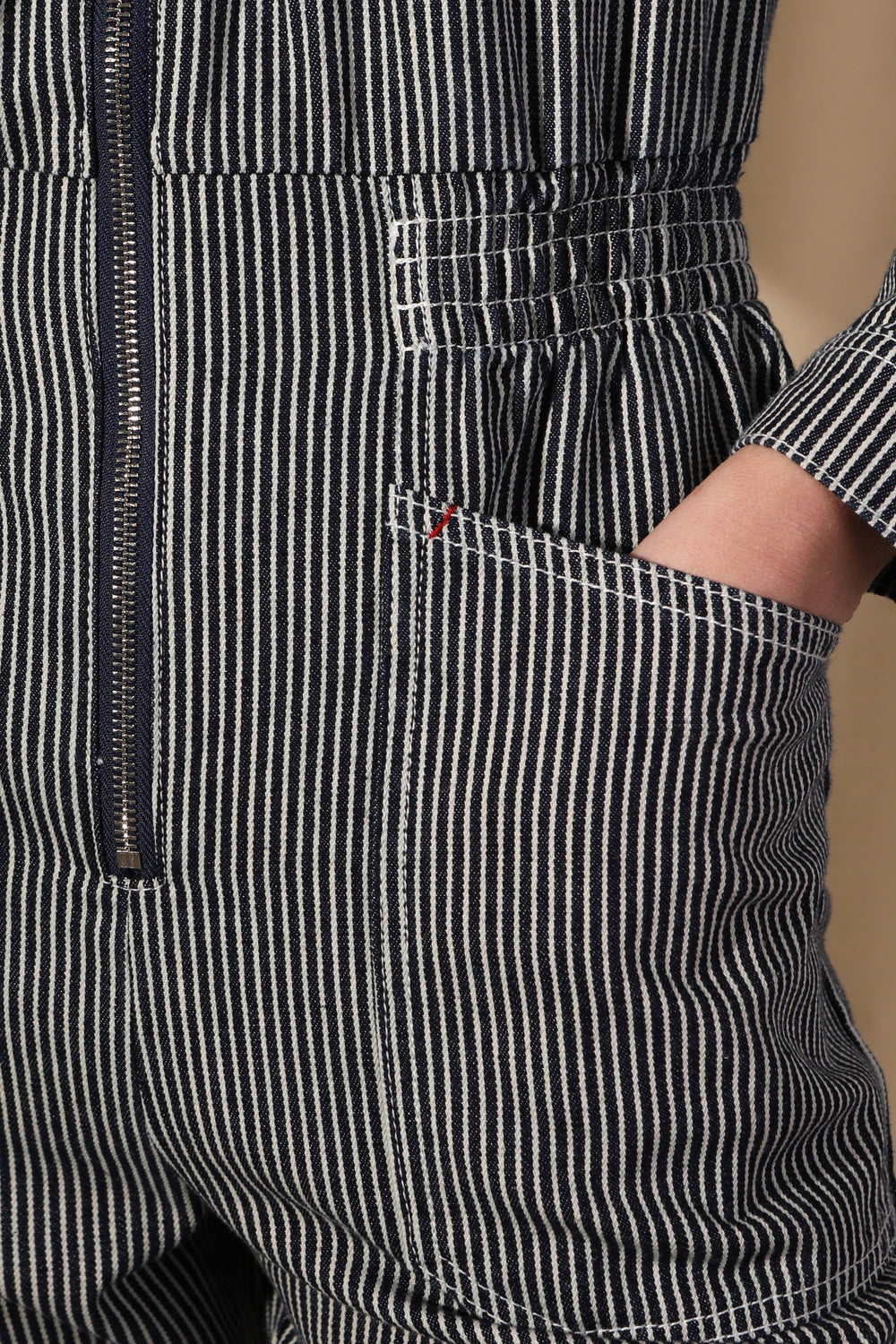 Danny Longsleeve Boilersuit Indigo Stripe