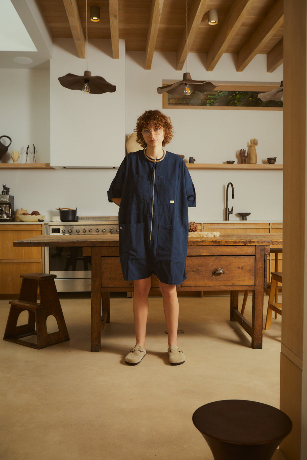 Mega Playsuit Navy