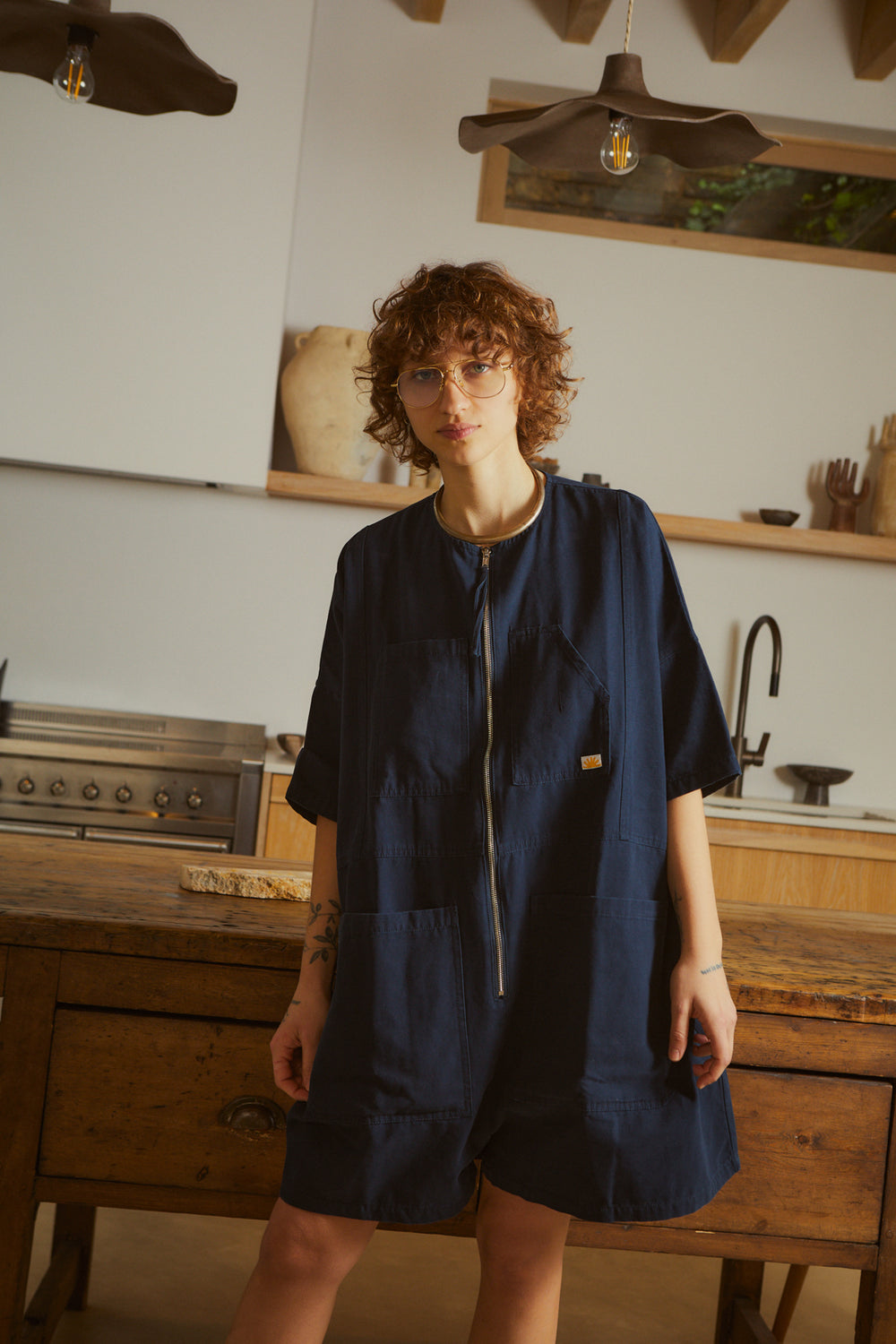 Mega Playsuit Navy