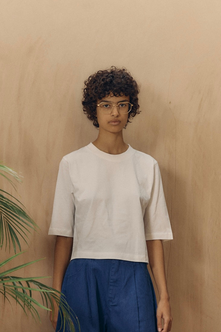 Boxy Tee Ecru