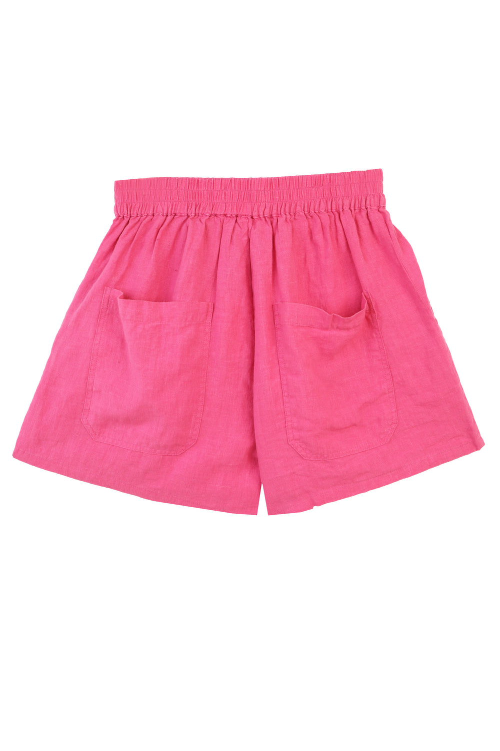 Basic Linen Shorts Fuchsia