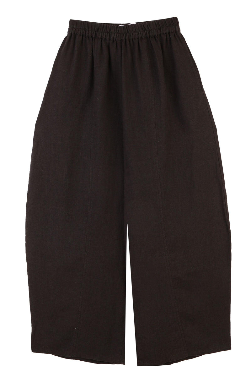 Basic Linen Trouser Black