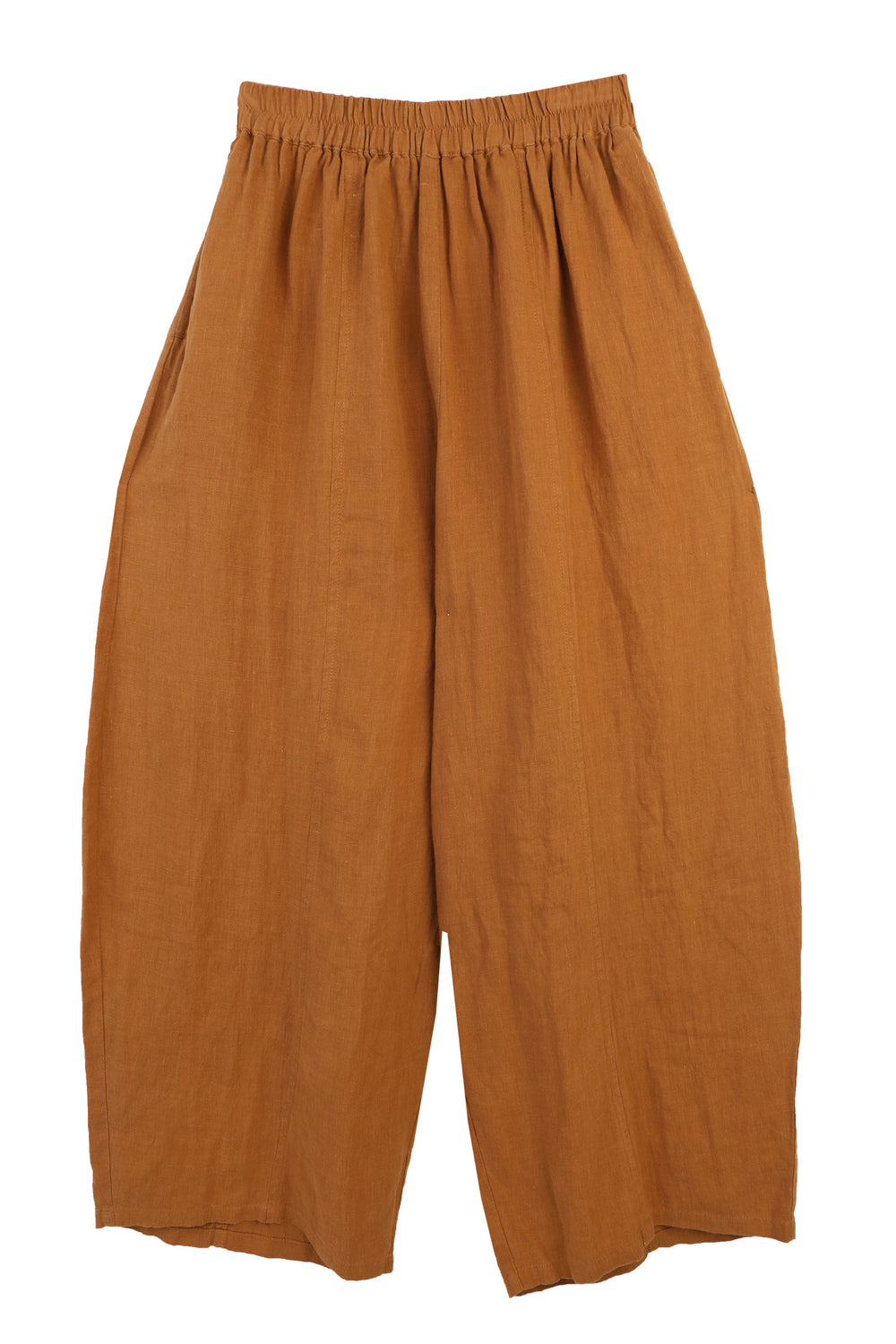 BASIC LINEN TROUSER TURMERIC