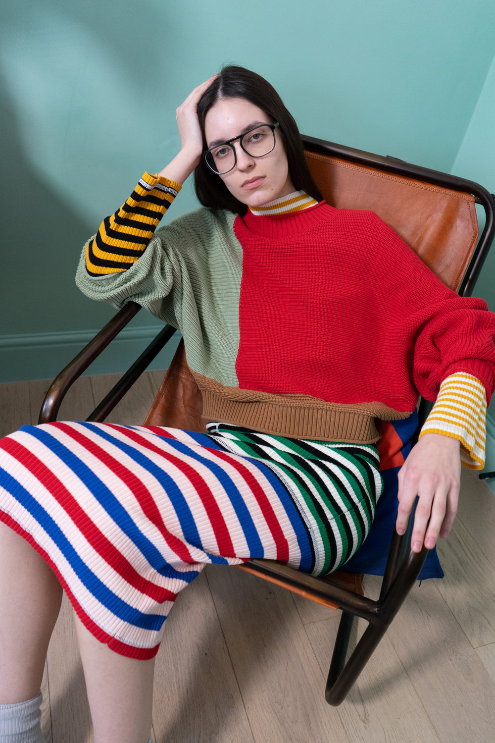 Vernon Knit Red Sage