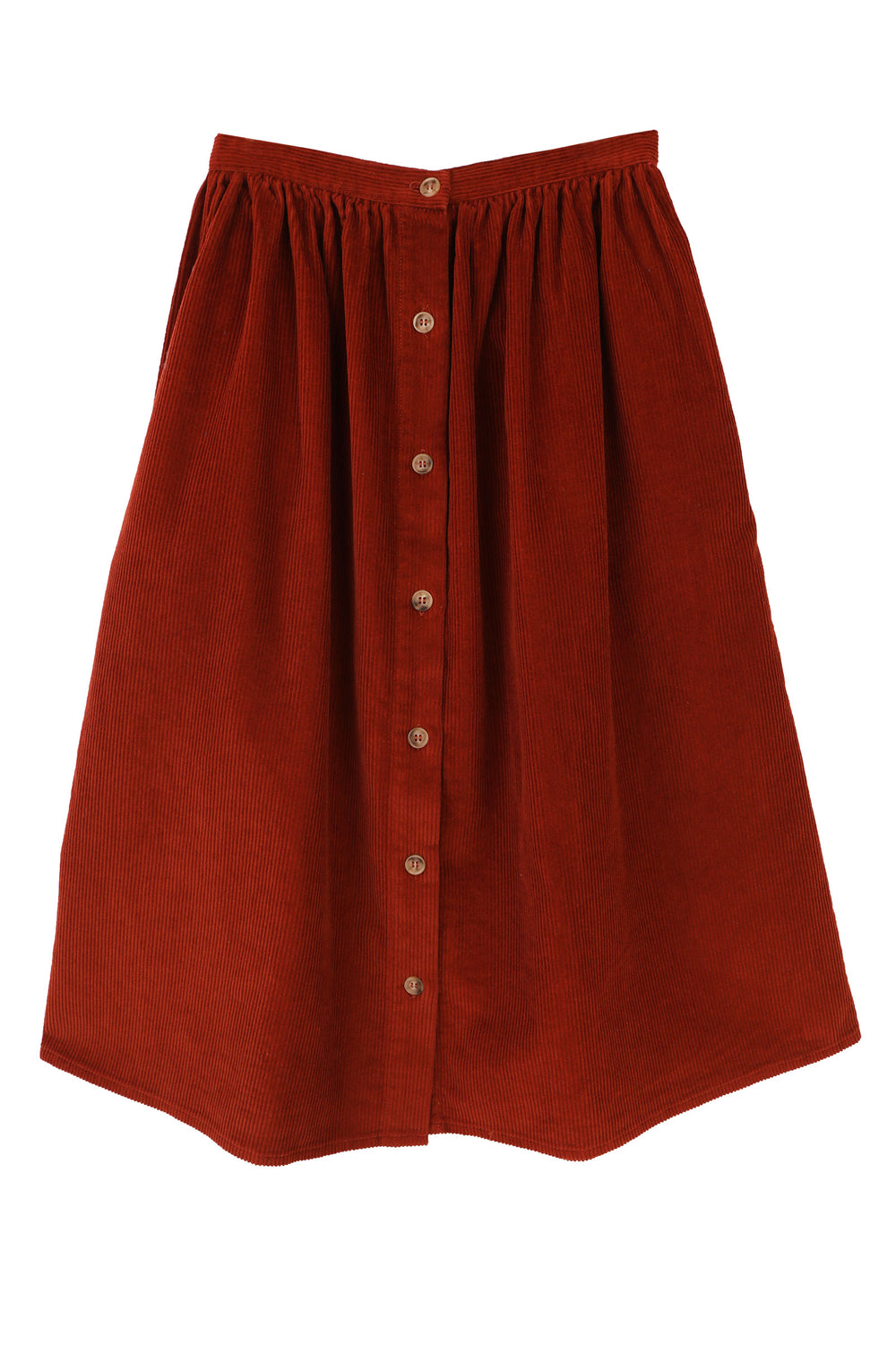 Isaac Skirt Midi Rust
