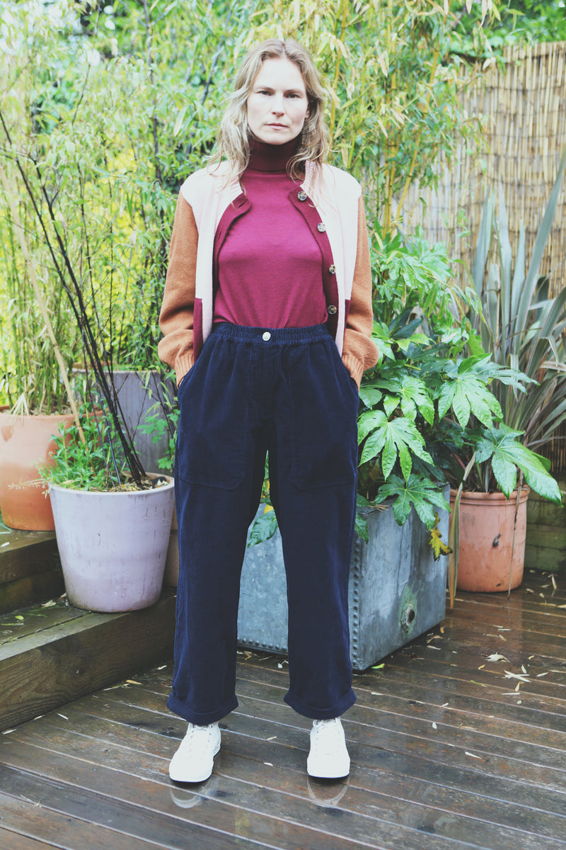 Beckett Trouser Tall Navy