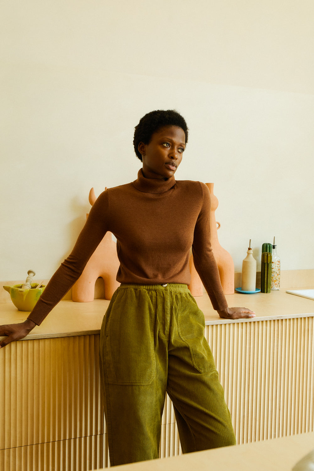 Beckett Crop Trouser Chartreuse