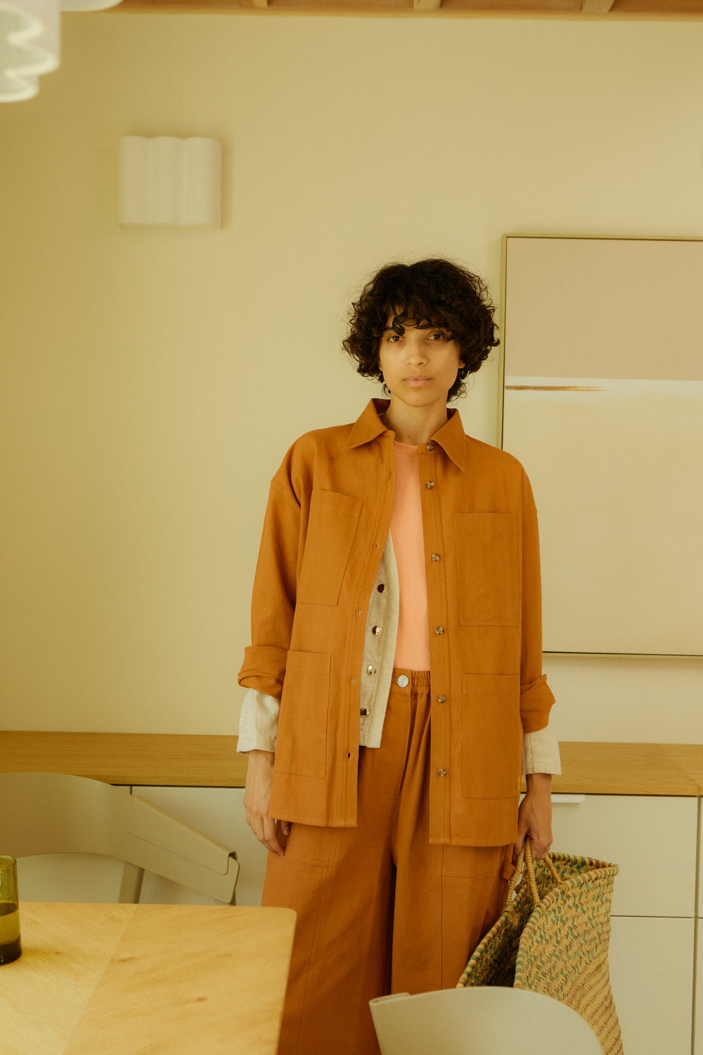 WRIGHT OVERSHIRT TERRACOTTA