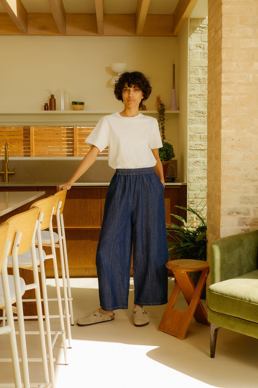Grant Trouser Denim Chambray