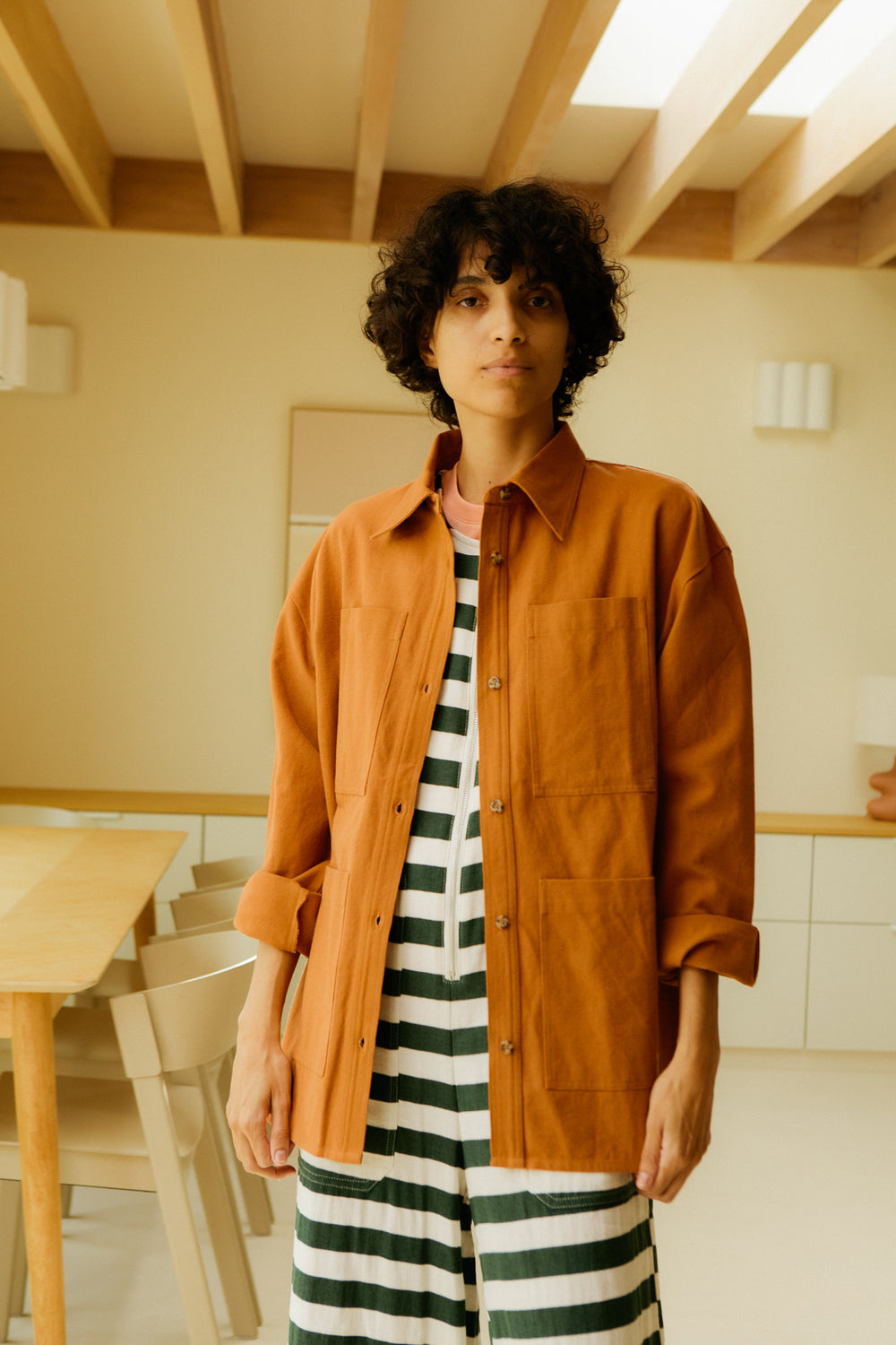 WRIGHT OVERSHIRT TERRACOTTA