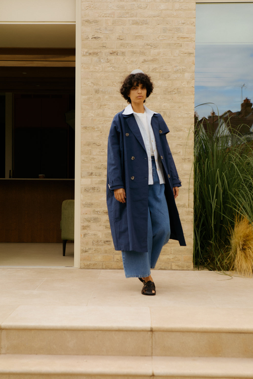 Joffe Trench Navy
