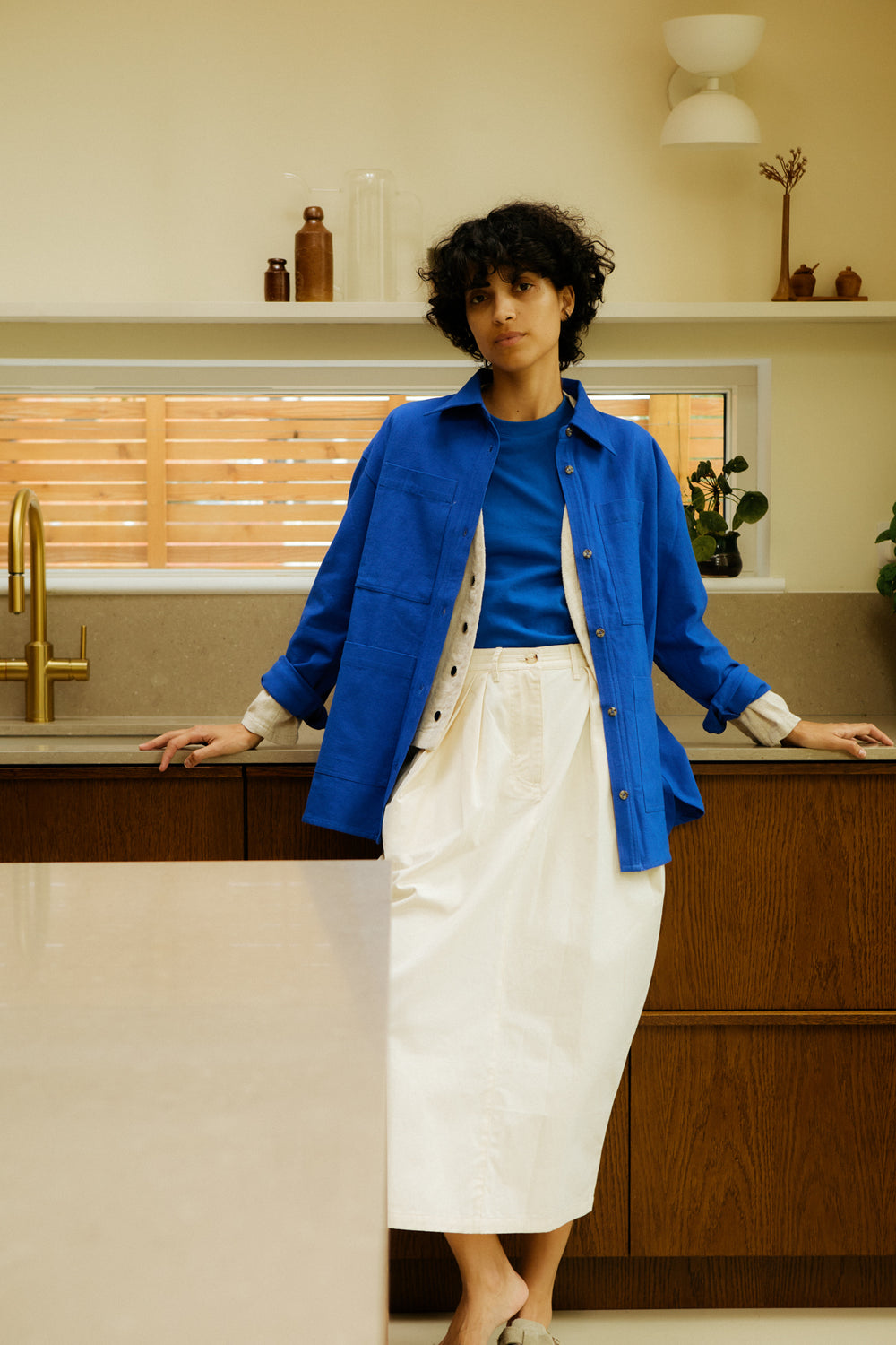 WRIGHT OVERSHIRT COBALT