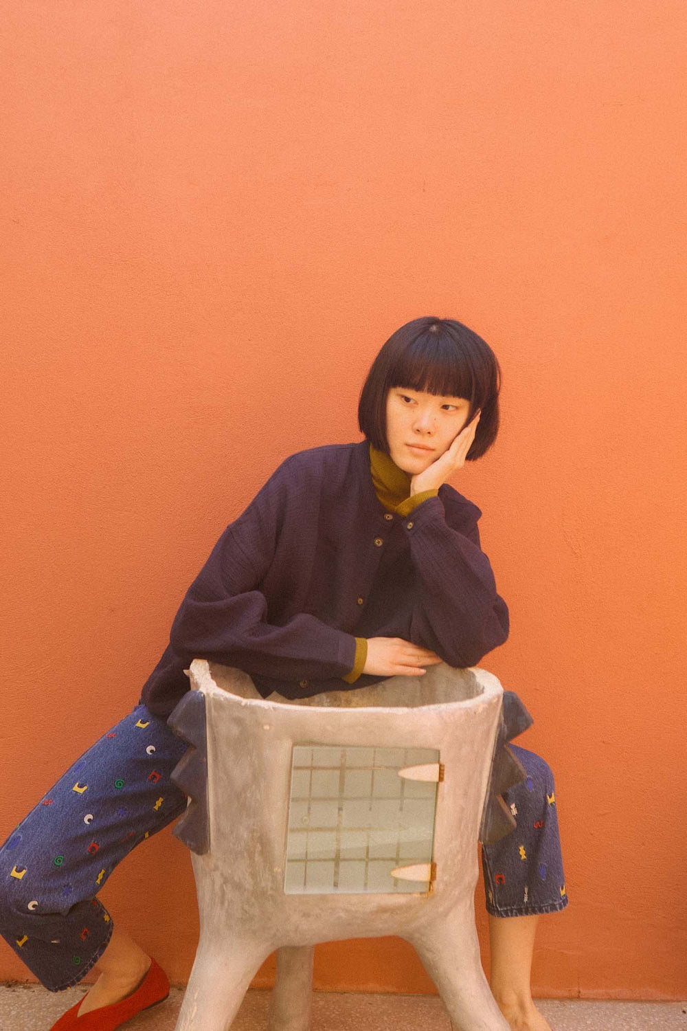 Gauze Chore Coat Midnight