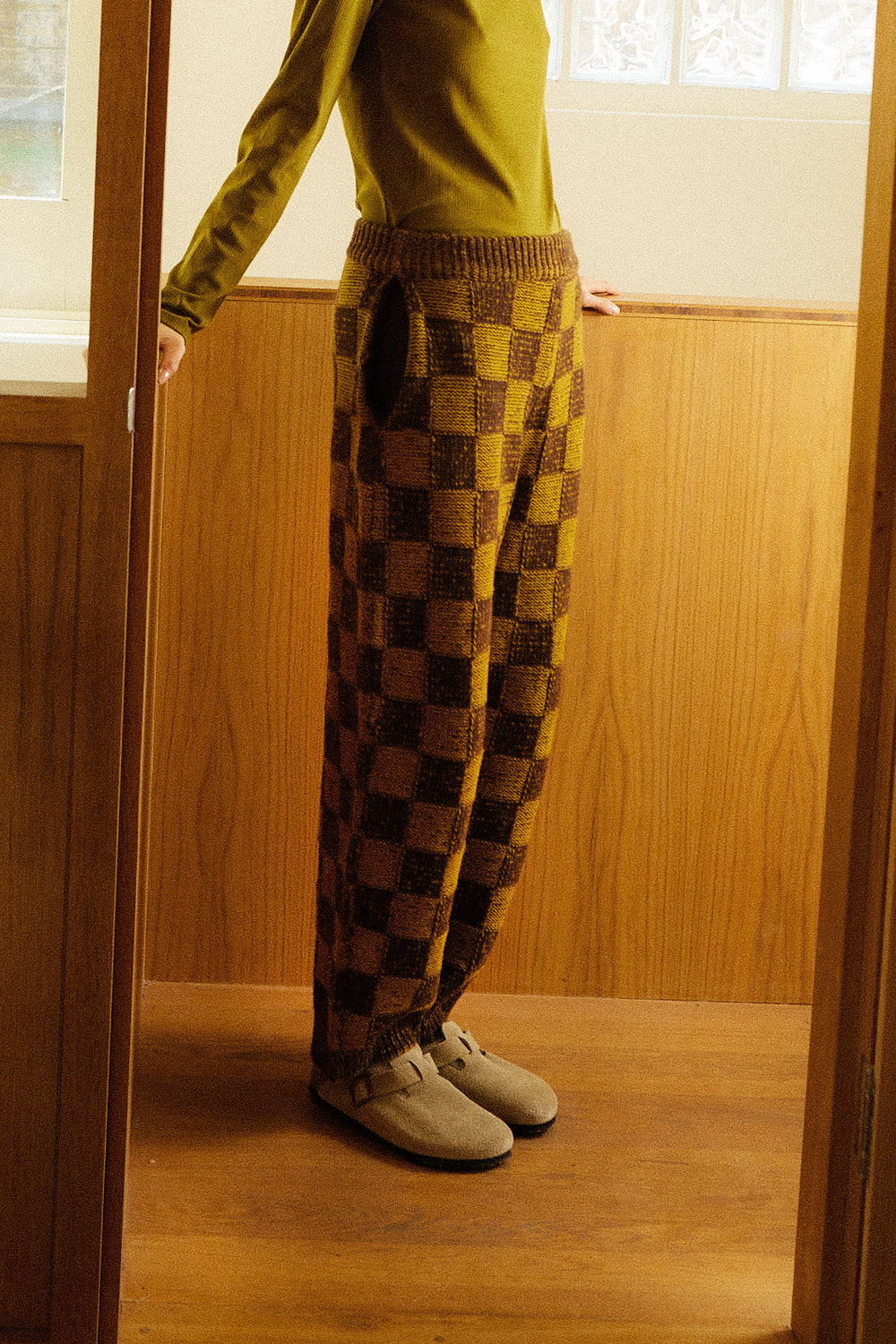 Raven Knit Trouser Chessboard