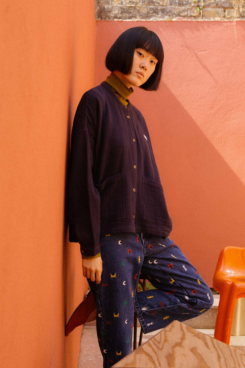 Gauze Chore Coat Midnight