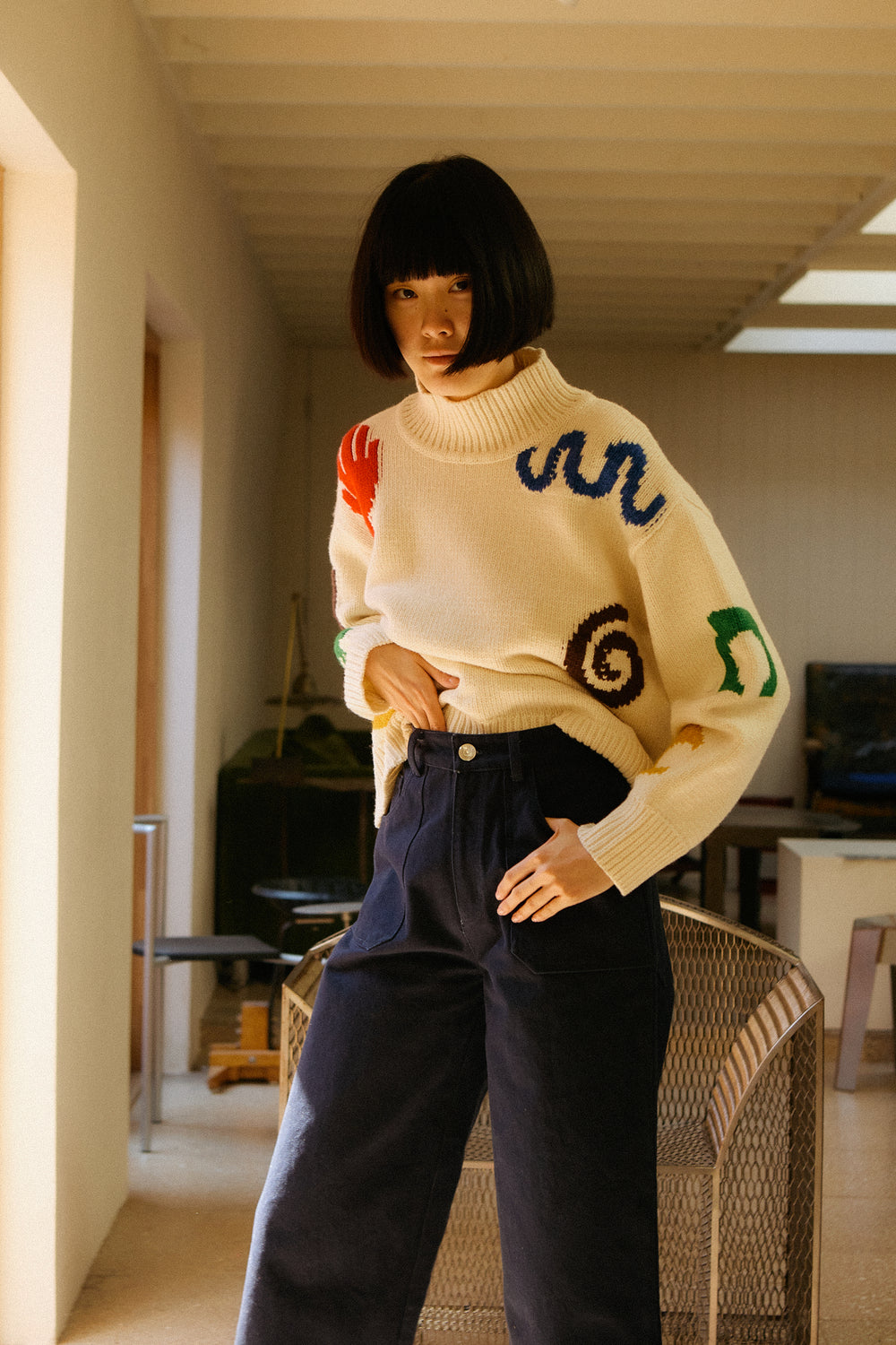 Miro Knit Ecru
