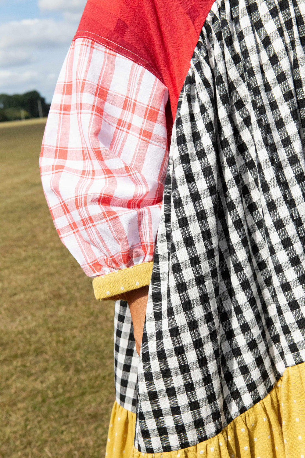 Ballad Dress Patchwork Check