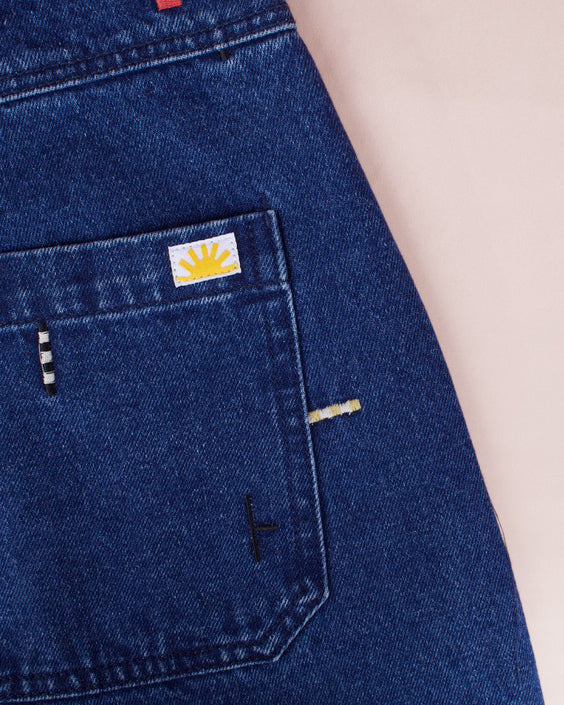 Mason Shorts Puzzle Embroidery