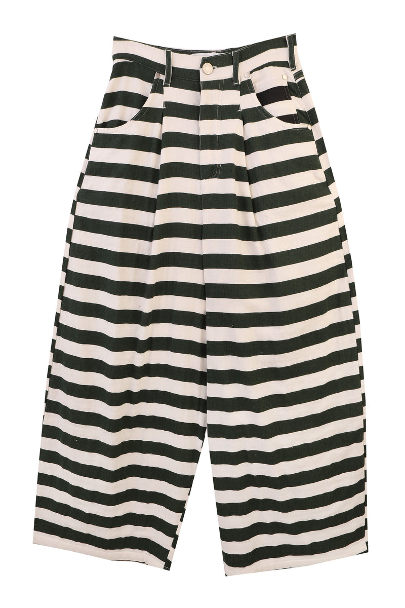 Mason Trouser Patchwork Stripe
